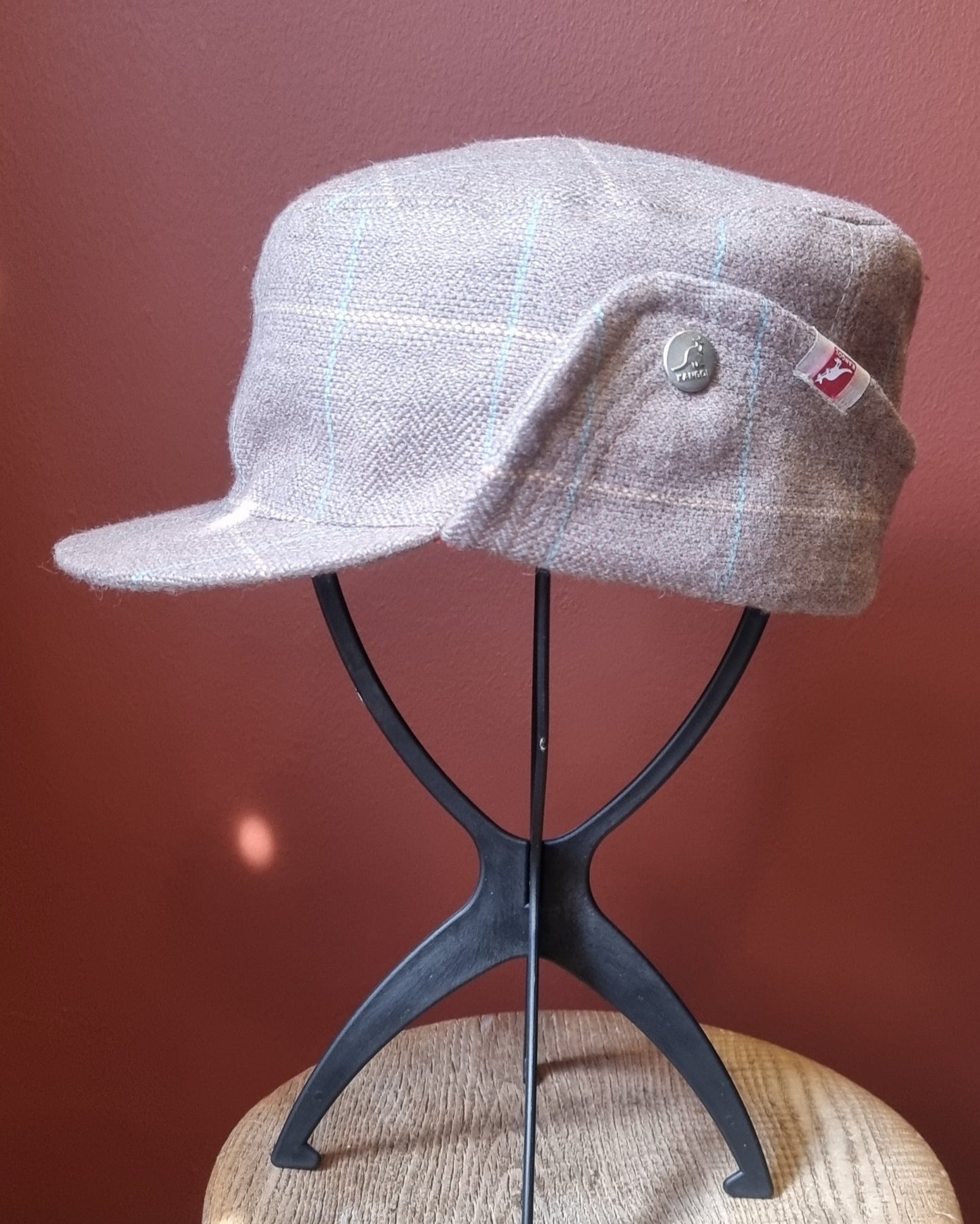 Kangol Tweed Trapper Cap with Ear Flap