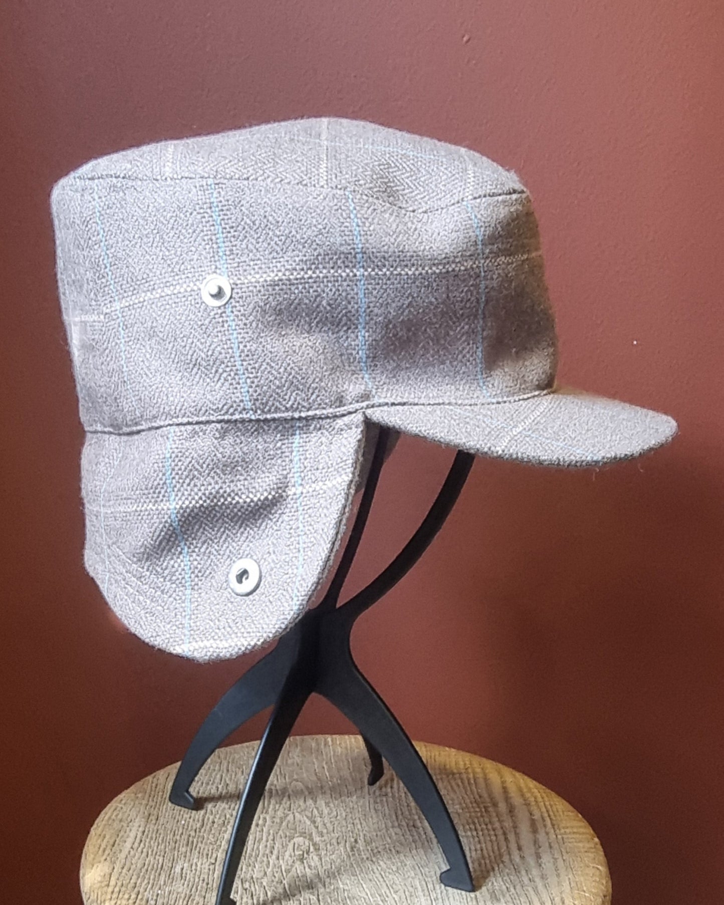 Kangol Tweed Trapper Cap with Ear Flap