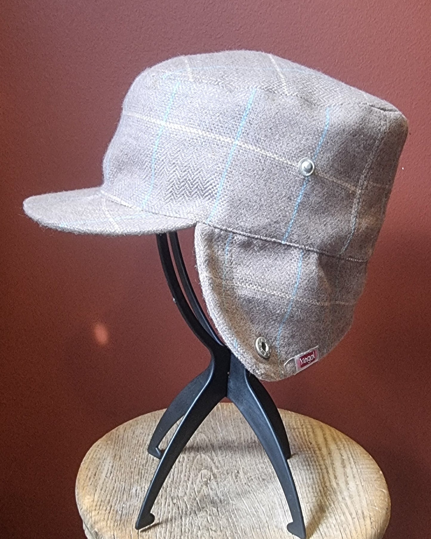 Kangol Tweed Trapper Cap with Ear Flap