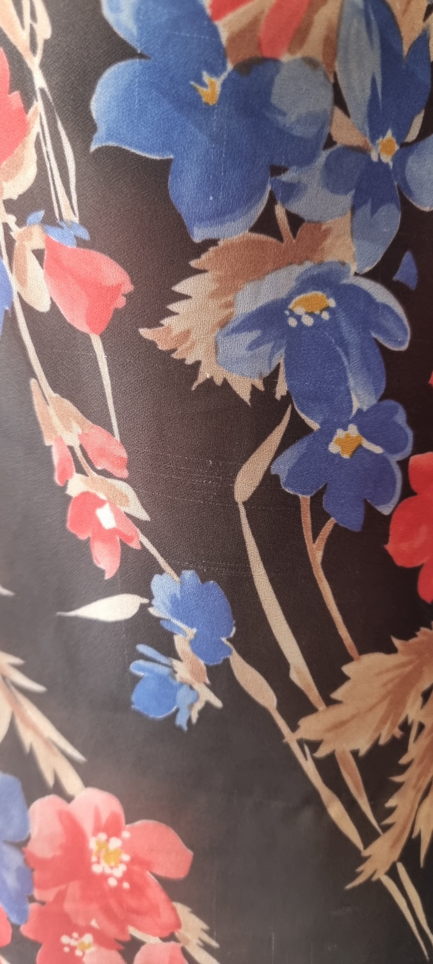 1970's Sheer Floral Blouse