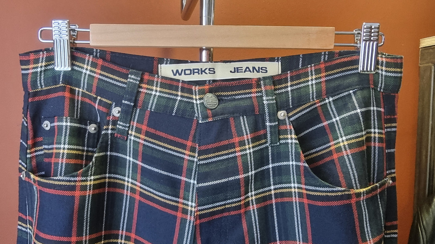 Works Jeans Tartan Trousers