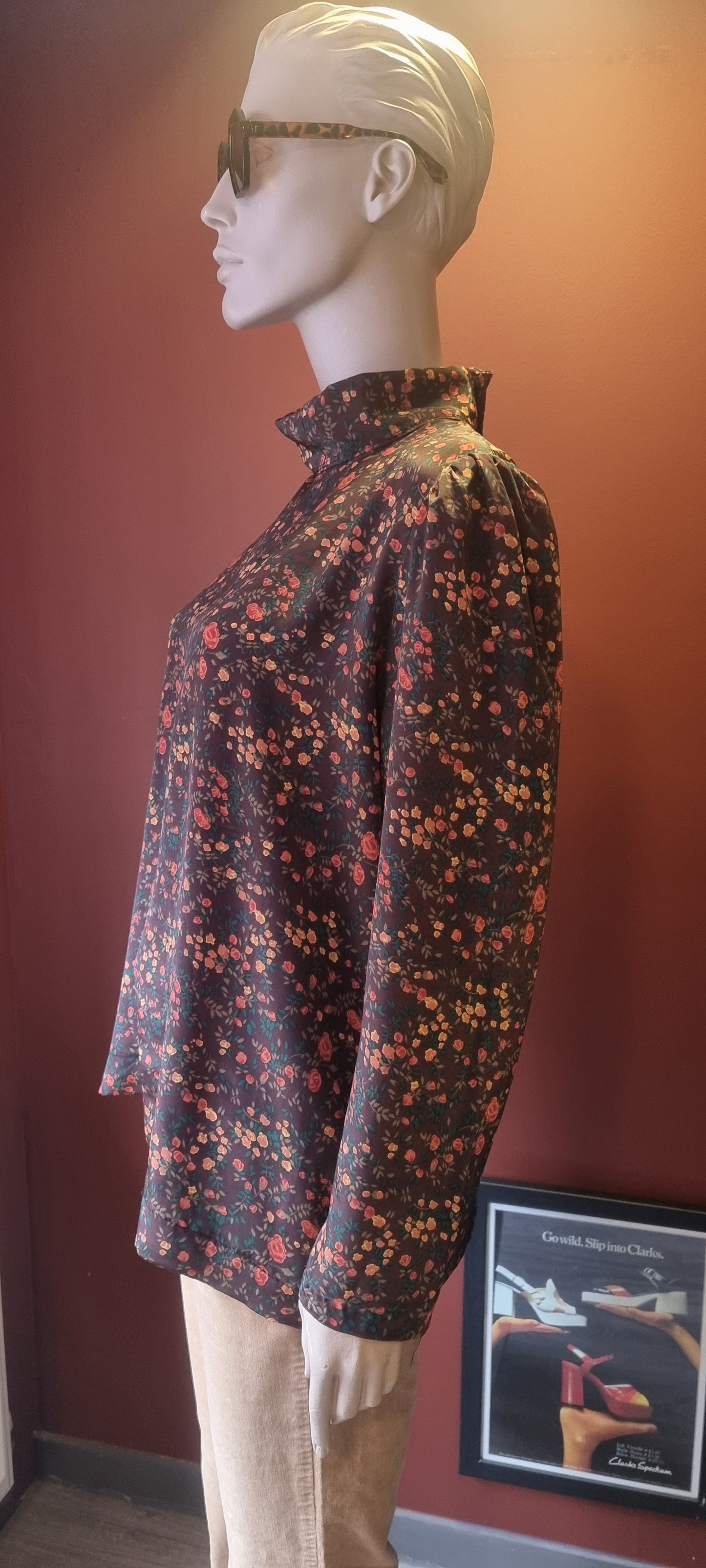 1970's Floral Blouse