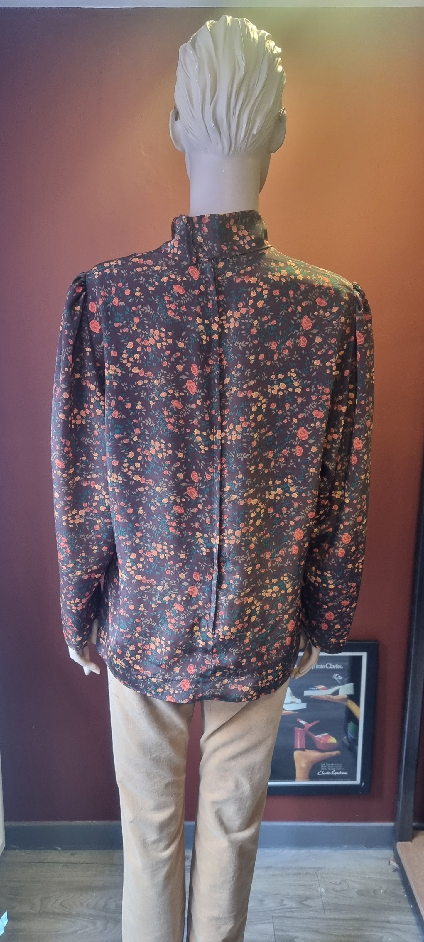 1970's Floral Blouse