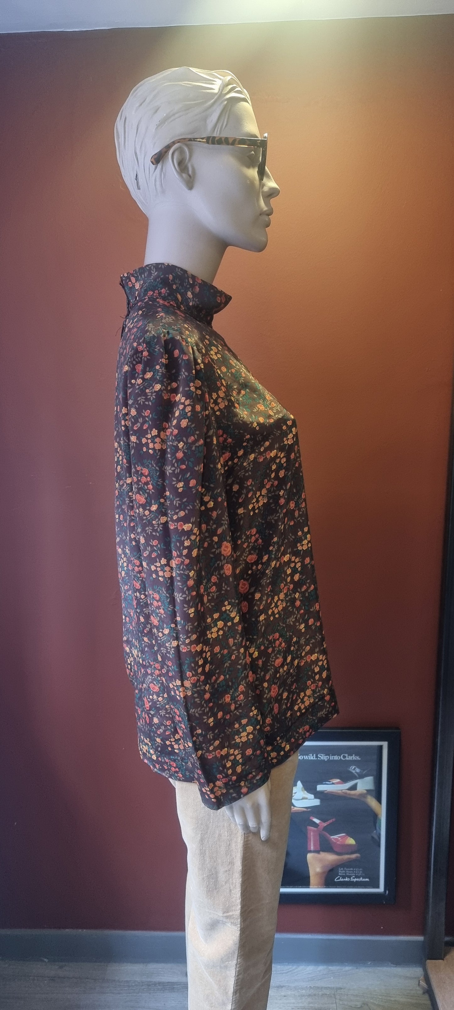 1970's Floral Blouse