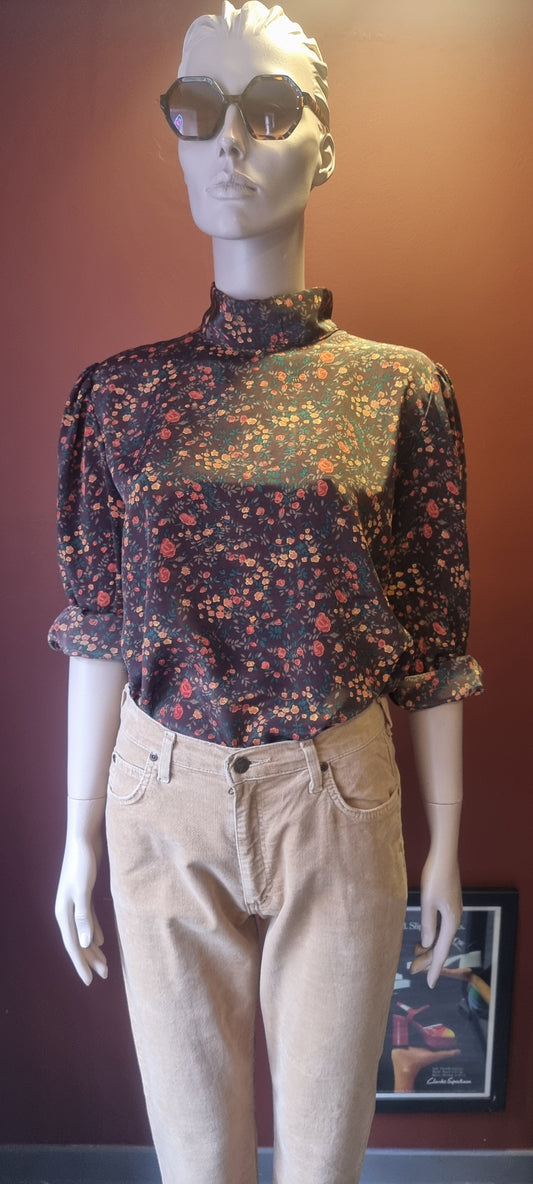 1970's Floral Blouse