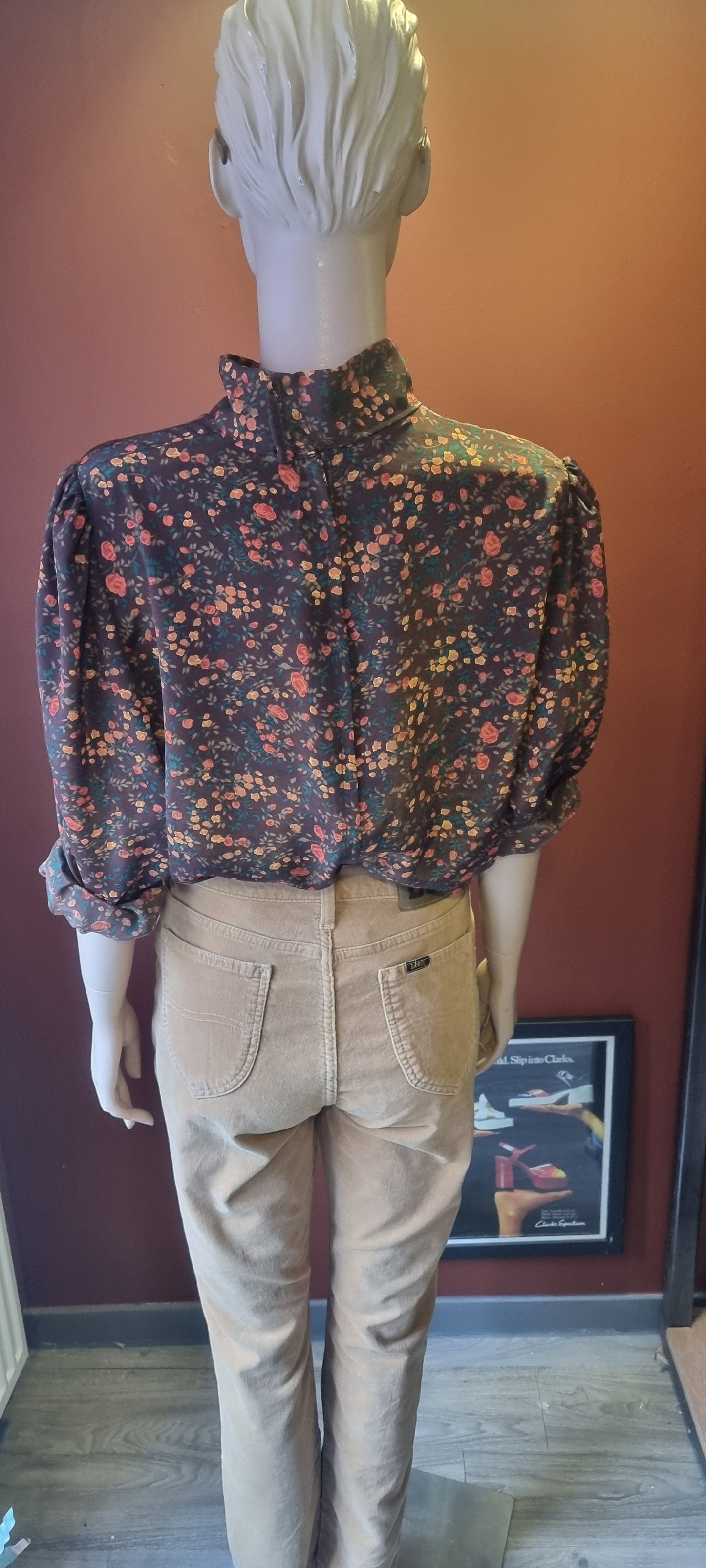 1970's Floral Blouse