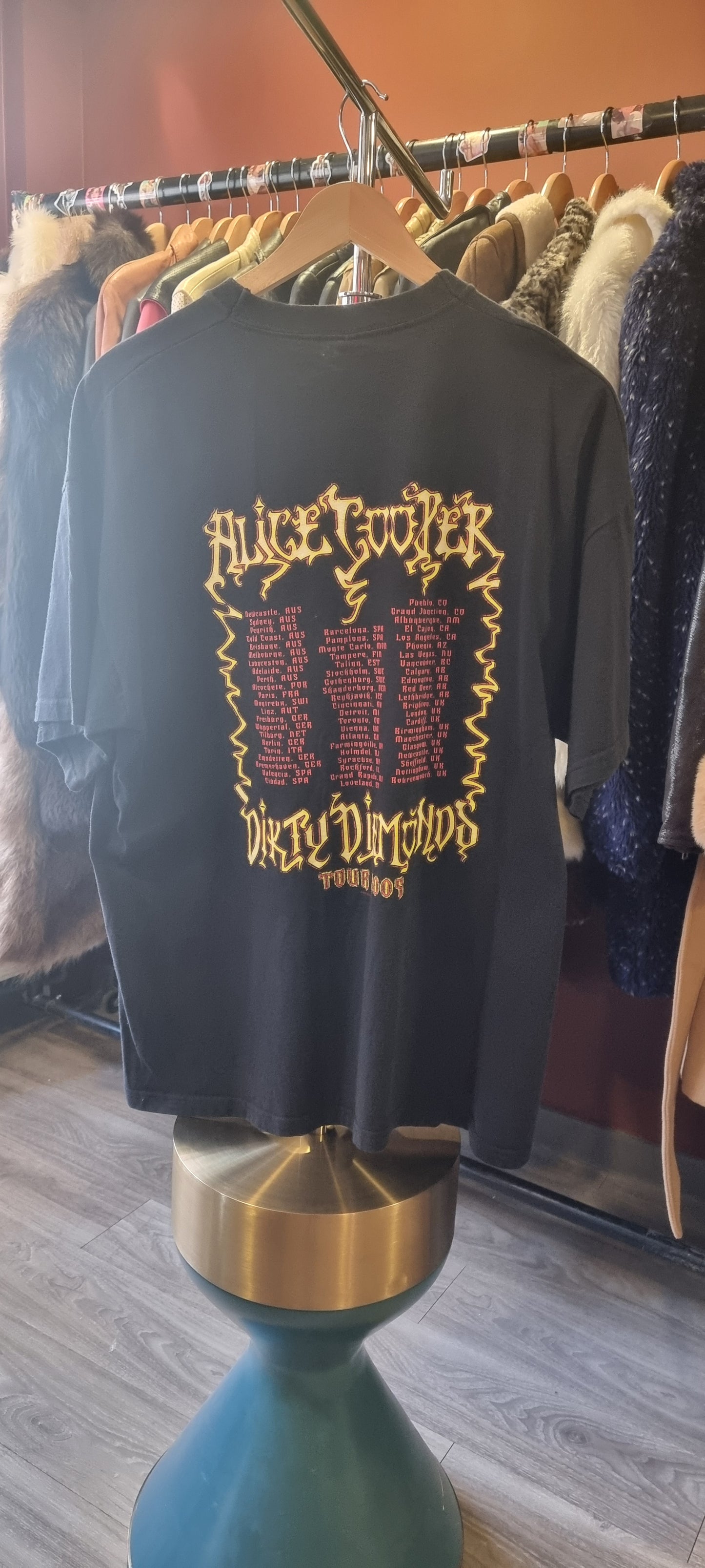 Alice Cooper Dirty Diamonds Tour Tee