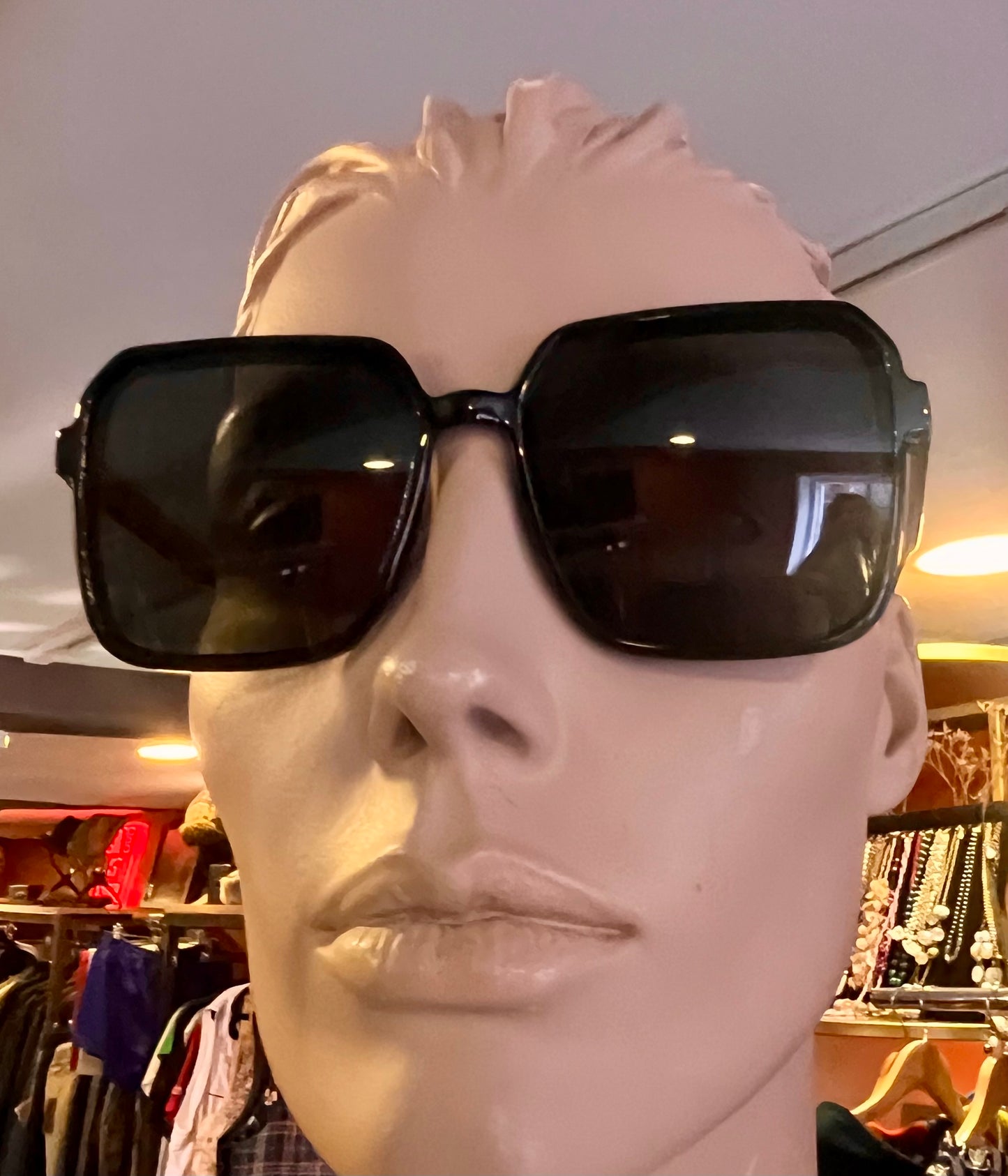 Classic square black sunglasses
