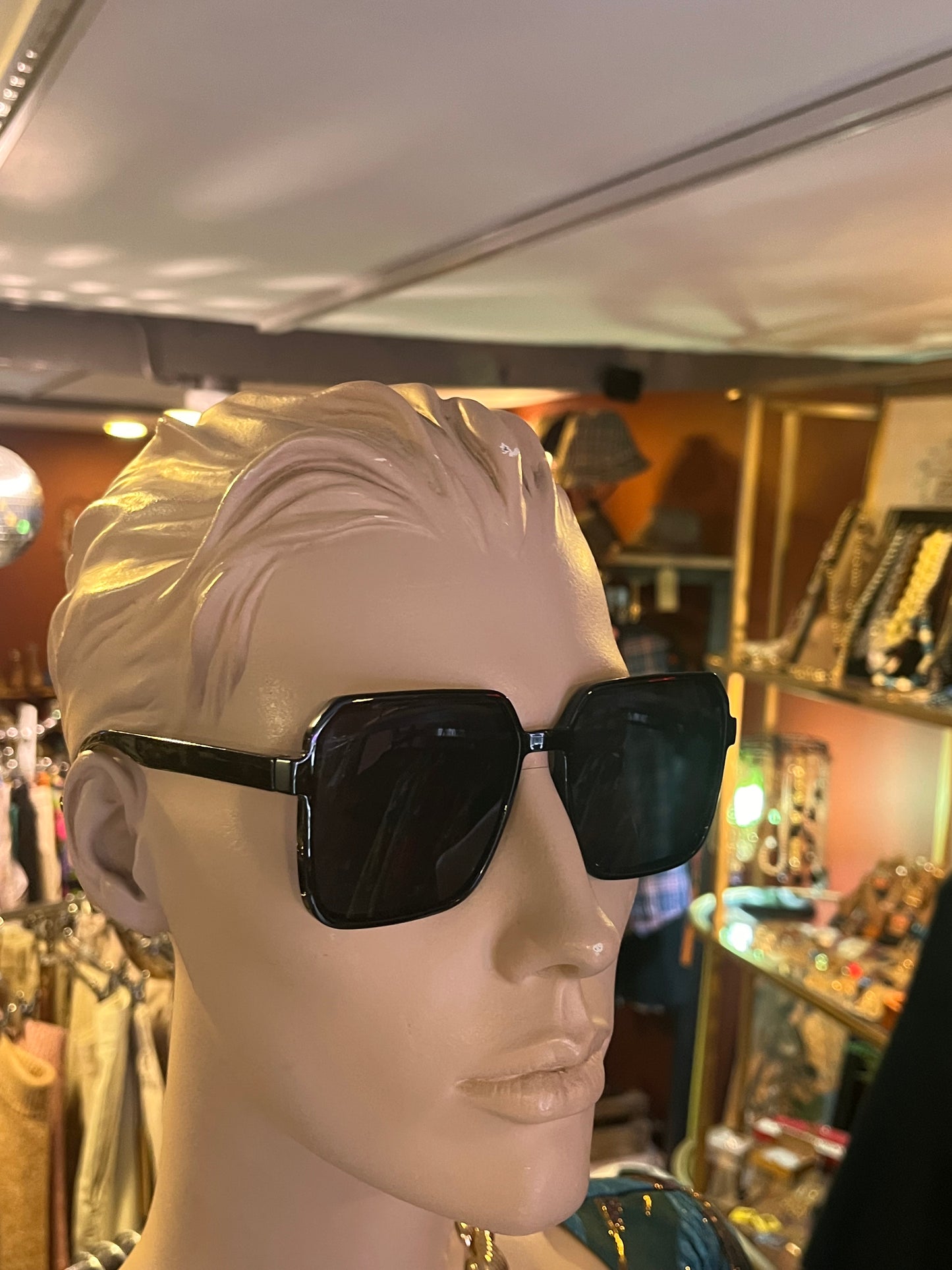 Classic square black sunglasses