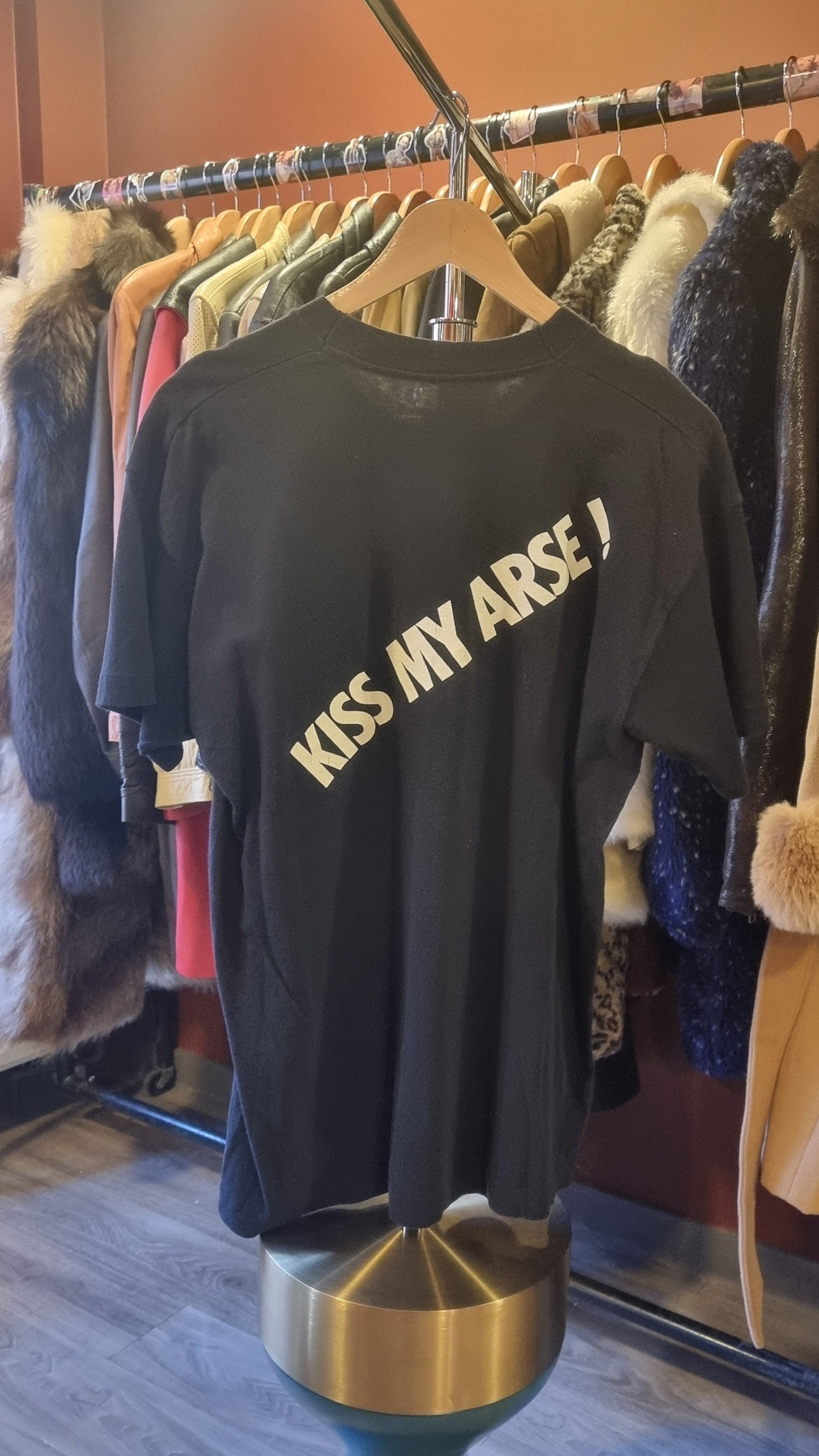 White Noize Kiss My Arse Tee