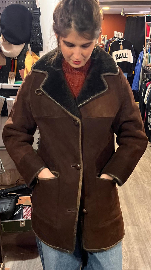 70s Sheepskin Shearling Jacket