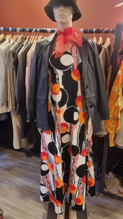 Vintage 60s Mod Maxi Dress