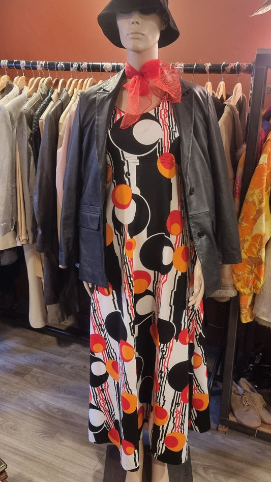 Vintage 60s Mod Maxi Dress