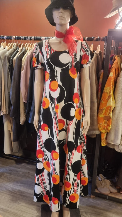 Vintage 60s Mod Maxi Dress