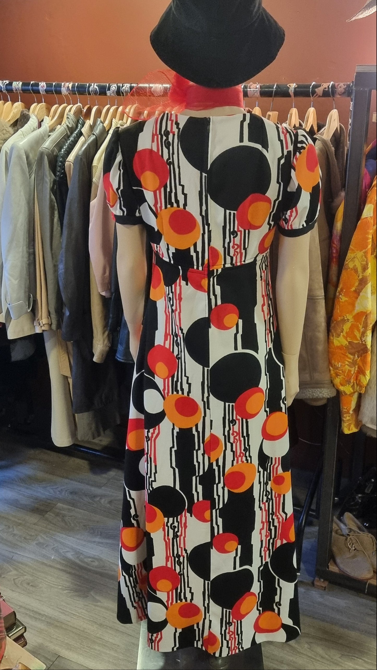 Vintage 60s Mod Maxi Dress