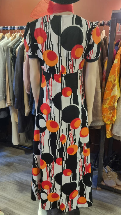 Vintage 60s Mod Maxi Dress