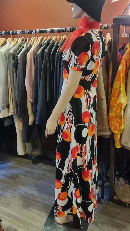 Vintage 60s Mod Maxi Dress