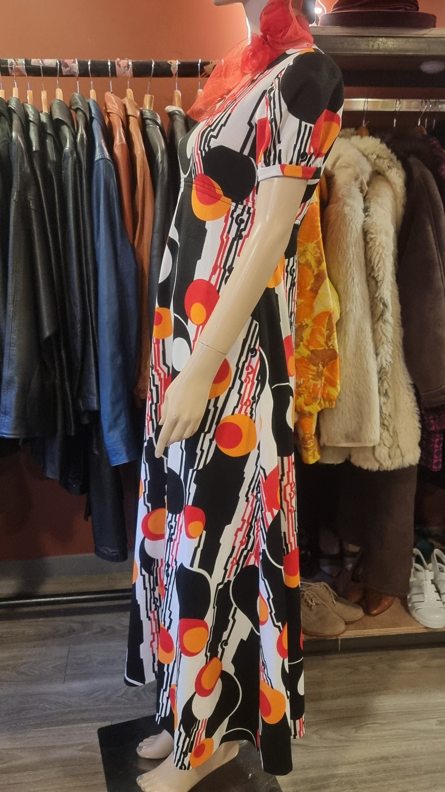 Vintage 60s Mod Maxi Dress
