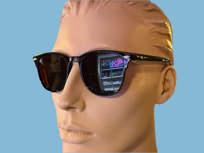 Wayfarer style sunglasses